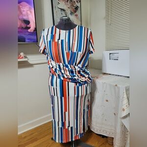 Eloquii Size 22 colorful dress